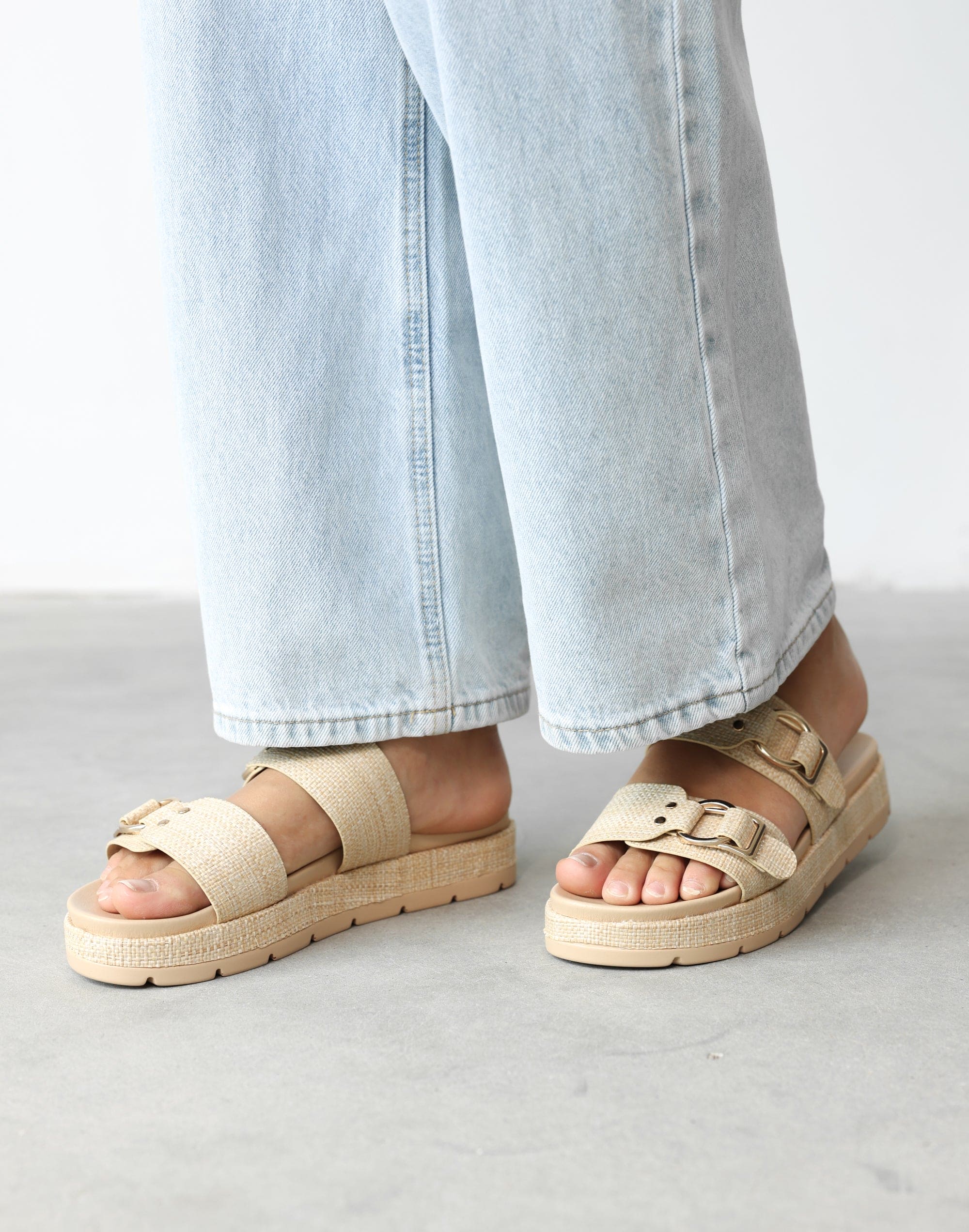 Litmus Sandals (Natural Raffia) - By Therapy