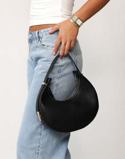 Katie Handle Bag (Black) - By Billini - - Women's Accessories - Charcoal Clothing