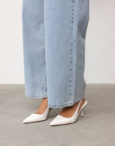 Idana Heels (White) - By Billini - - Women's Shoes - Charcoal Clothing