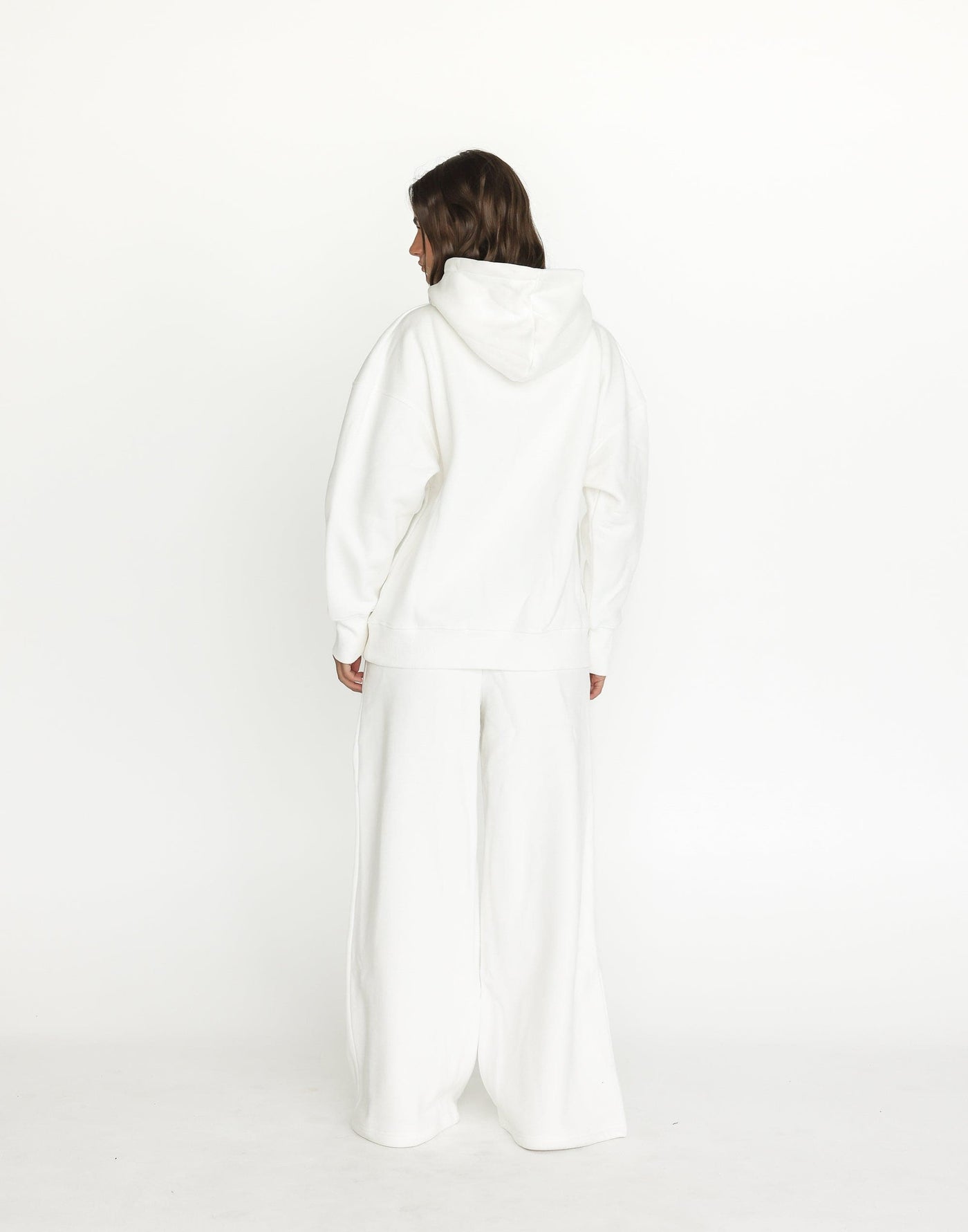 Noah Hoodie (White) | CHARCOAL Exclusive - Oversized Dual Pocket Fleece Lined Hoodie - Women's Top - Charcoal Clothing