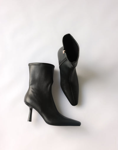 Winser Boots (Black) - By Billini - Low Pointed Toe Ankle Boot - Women's Shoes - Charcoal Clothing