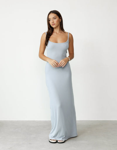 Helia Maxi Dress (Steel) | Charcoal Clothing Exclusive - - Women's Dress - Charcoal Clothing