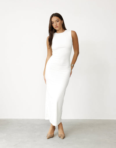 Fable Maxi Dress (White) | Charcoal Clothing Exclusive - - Women's Dress - Charcoal Clothing