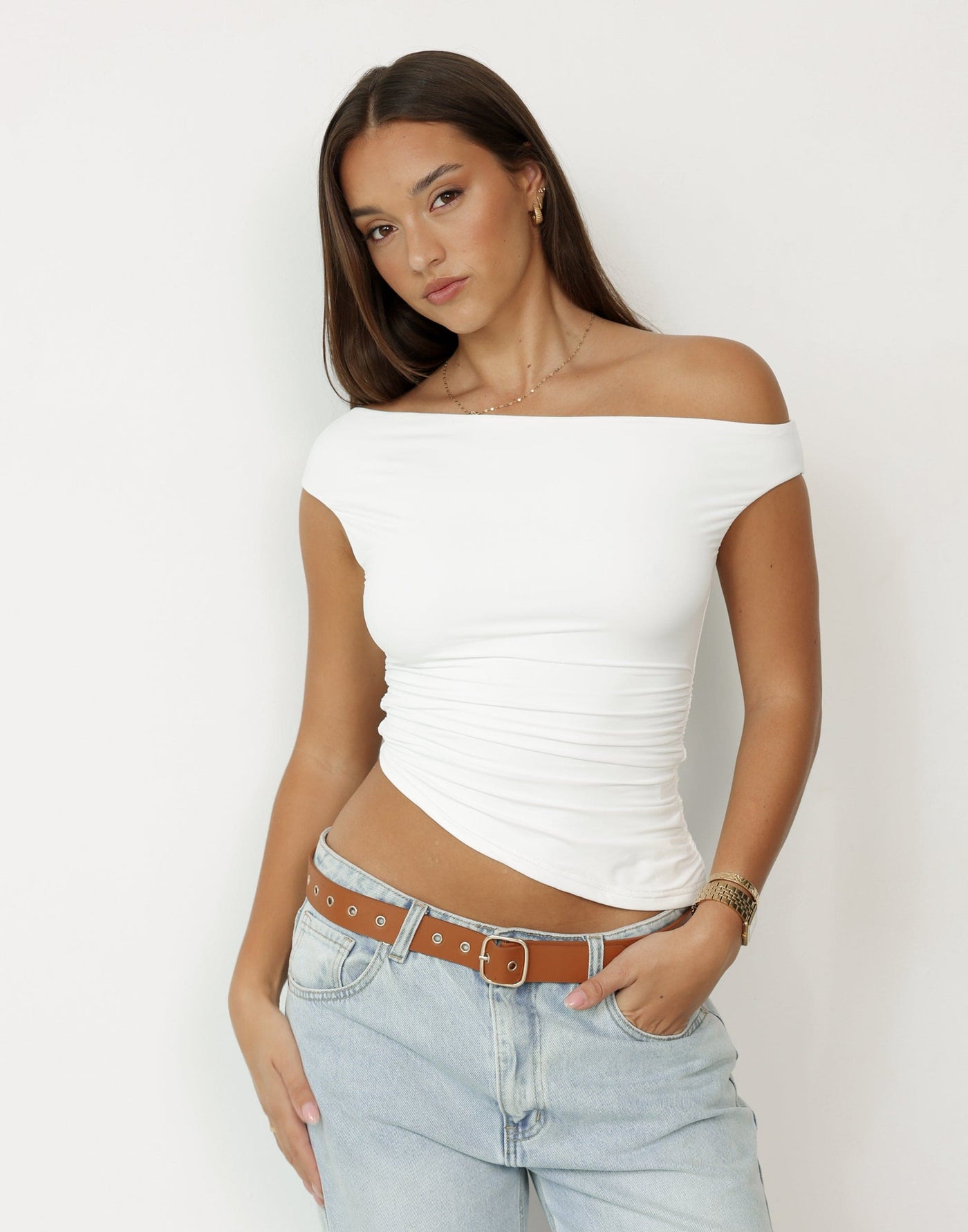 Namiko Top (White) | Charcoal Clothing Exclusive - - Women's Top - Charcoal Clothing