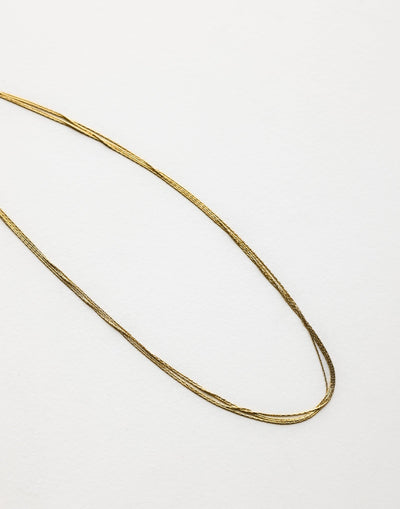 Stacy Necklace (Gold) | CHARCOAL Exclusive - Layered Chain Necklace - Women's Accessories - Charcoal Clothing