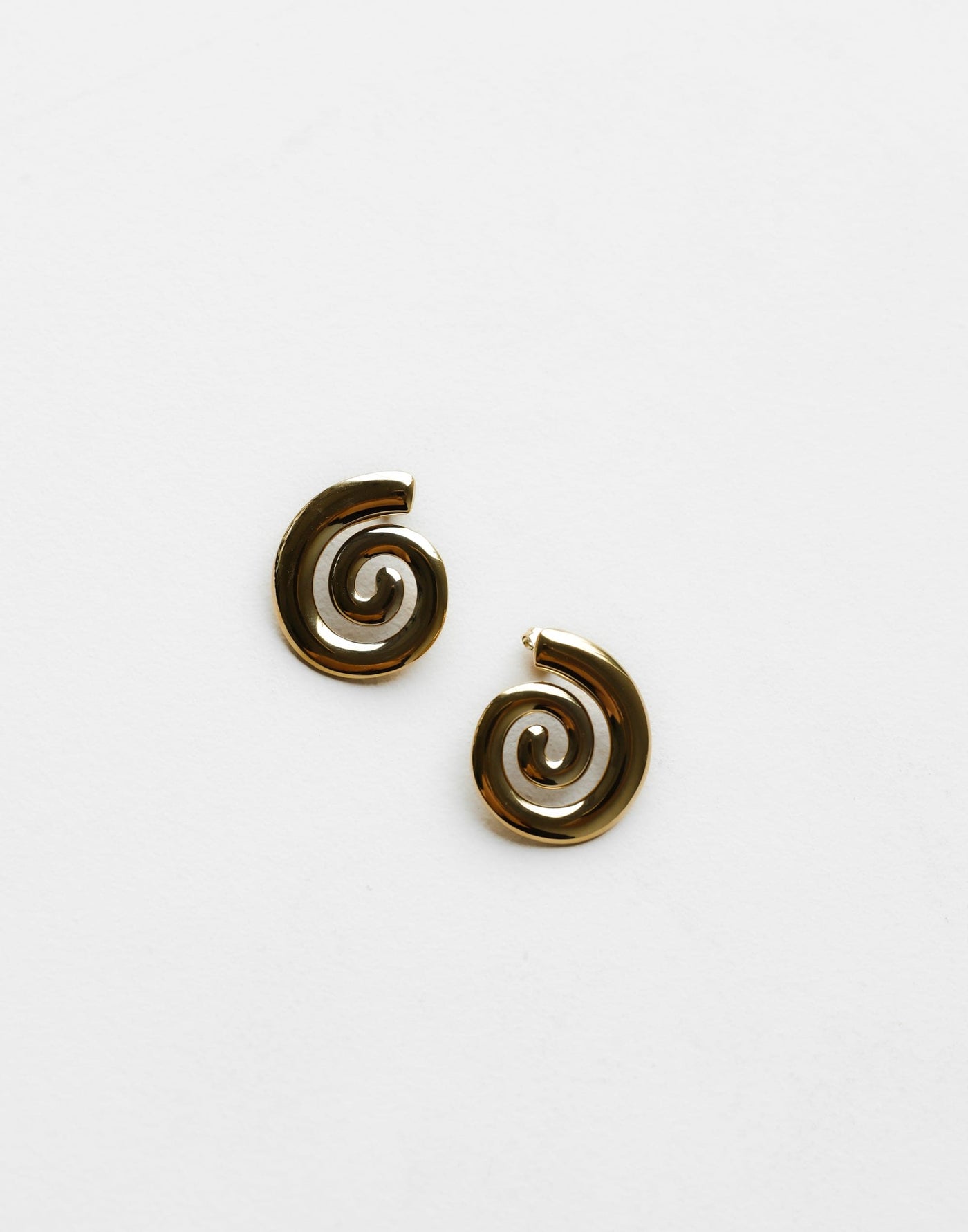 Janella Earrings (Gold) | CHARCOAL Exclusive - Spiral Style 18k Plated Stainless Steel Earrings - Women's Accessories - Charcoal Clothing