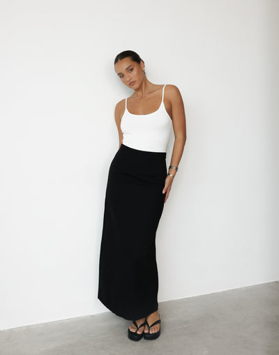 Kristen Maxi Skirt (Black) | CHARCOAL Exclusive - - Women's Skirt - Charcoal Clothing