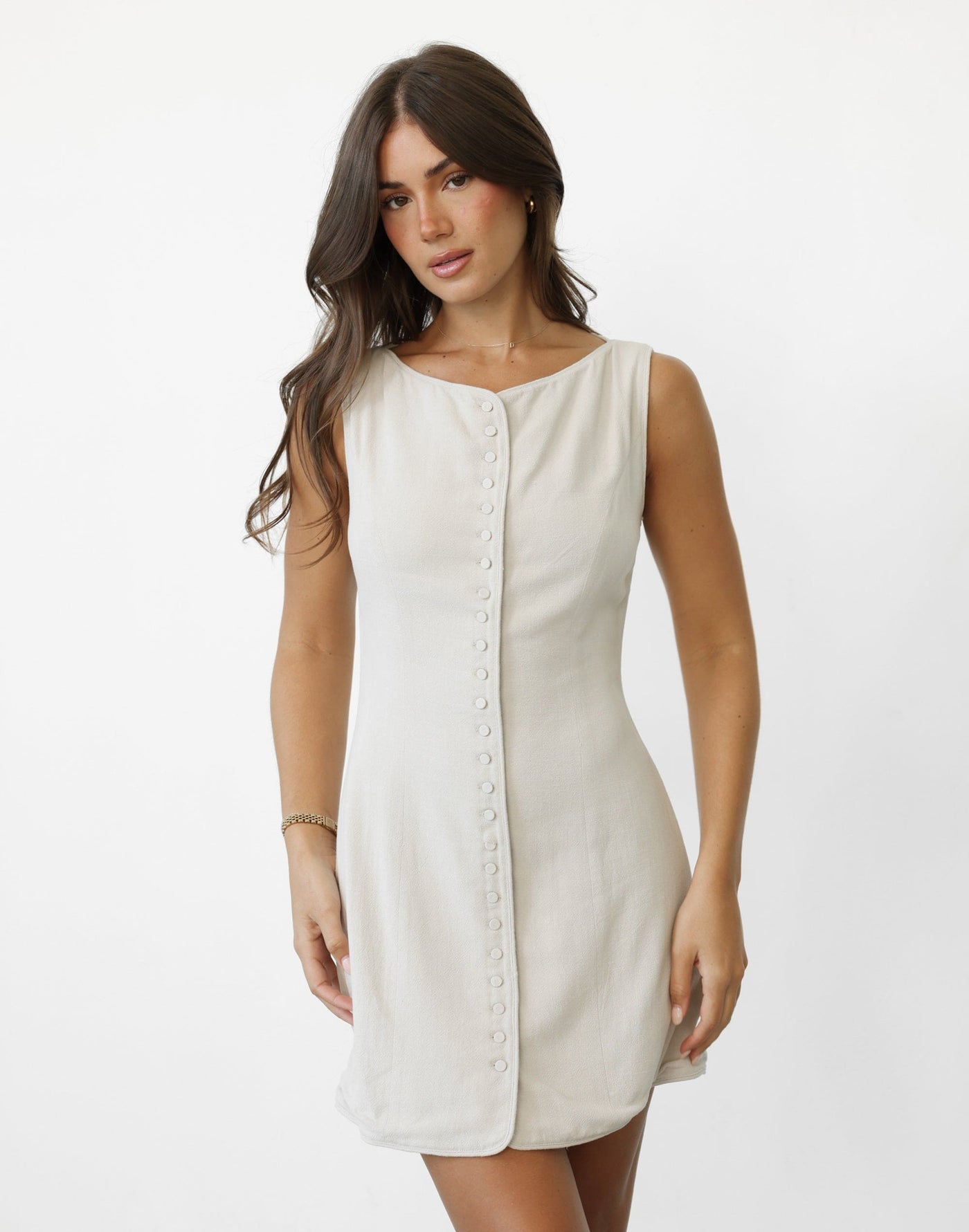 Asta Mini Dress (Latte) | Charcoal Clothing Exclusive - - Women's Dress - Charcoal Clothing