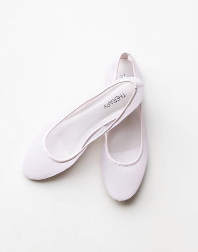 Arlo Mesh Ballet Flat (Blush) - By Therapy - Mesh Simple Minimal Ballet Flat - Women's Shoes - Charcoal Clothing