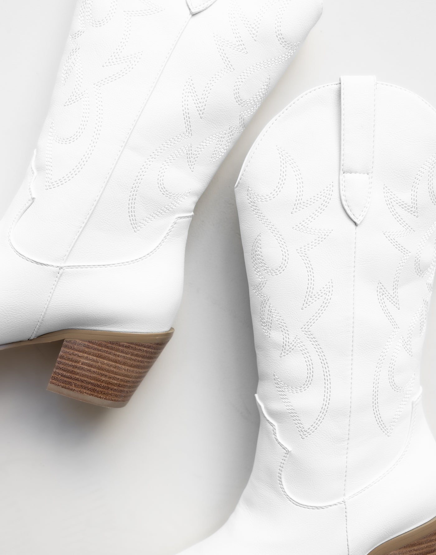 Danaro Boots (White) - By Billini - Western Cowboy Pointed Toe Boots - Women's Shoes - Charcoal Clothing