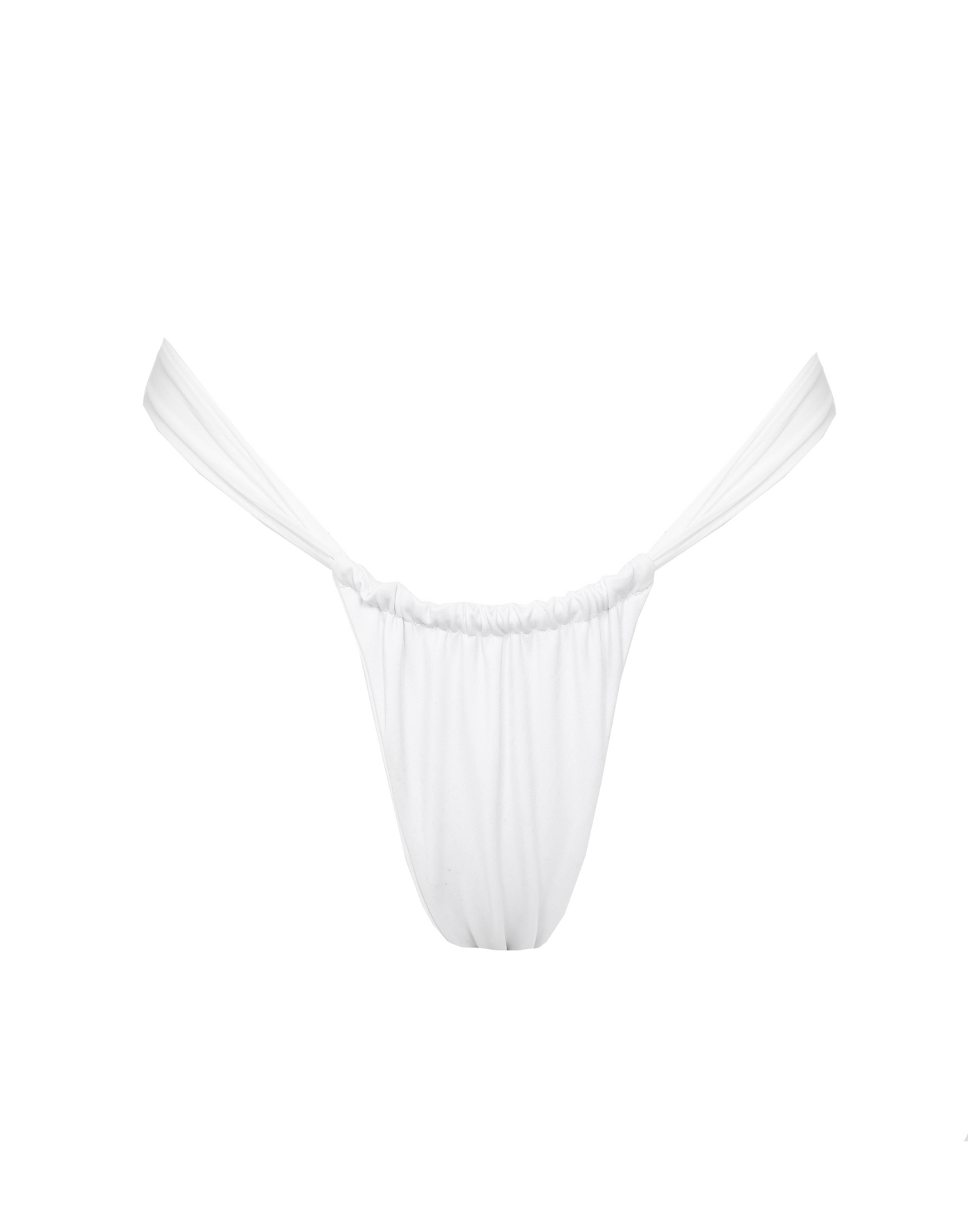 Laguna Bikini Bottoms (White) - Knot Detail Bikini Bottoms - Women's Swim - Charcoal Clothing mix-and-match