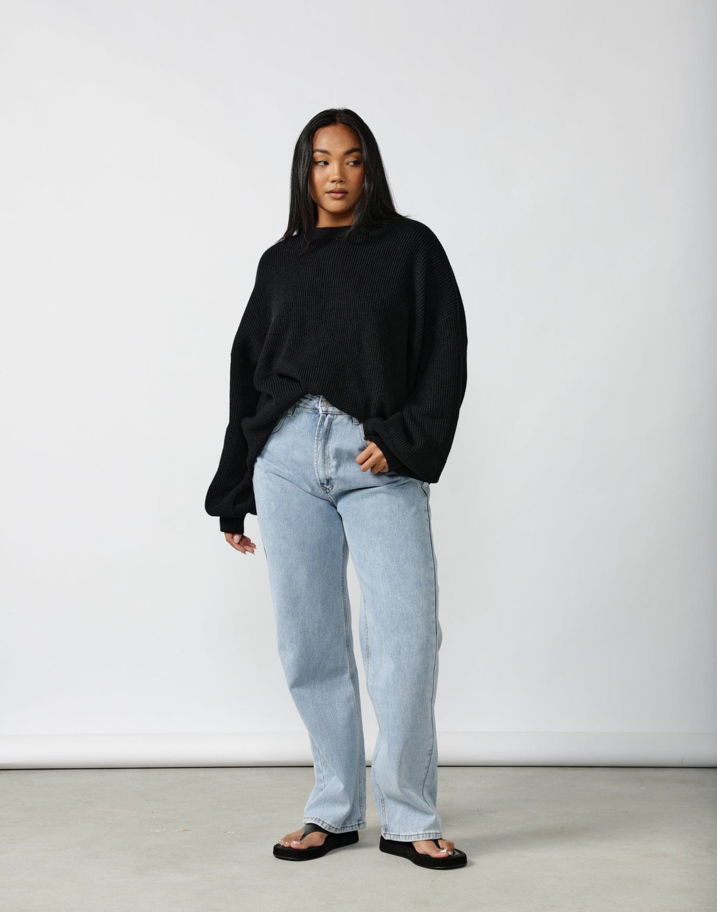Cooper Straight Leg Jeans (Vintage) - High Waisted Jeans - Women's Pants - Charcoal Clothing