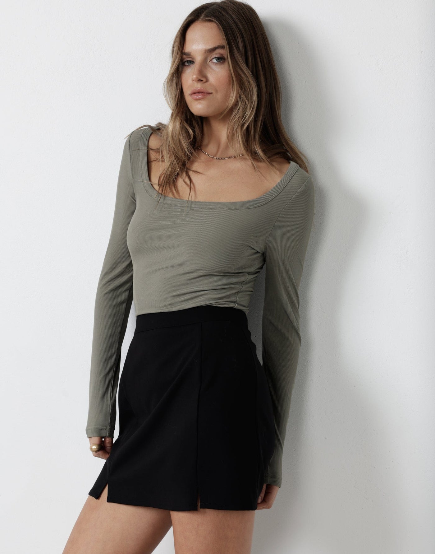  - Women's Skirt - Charcoal Clothing