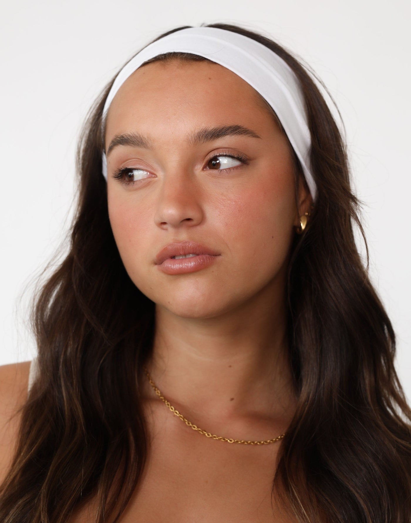 Carmen Headband (White) | Basic White Headband Accessory - Women's Accessories - Charcoal Clothing