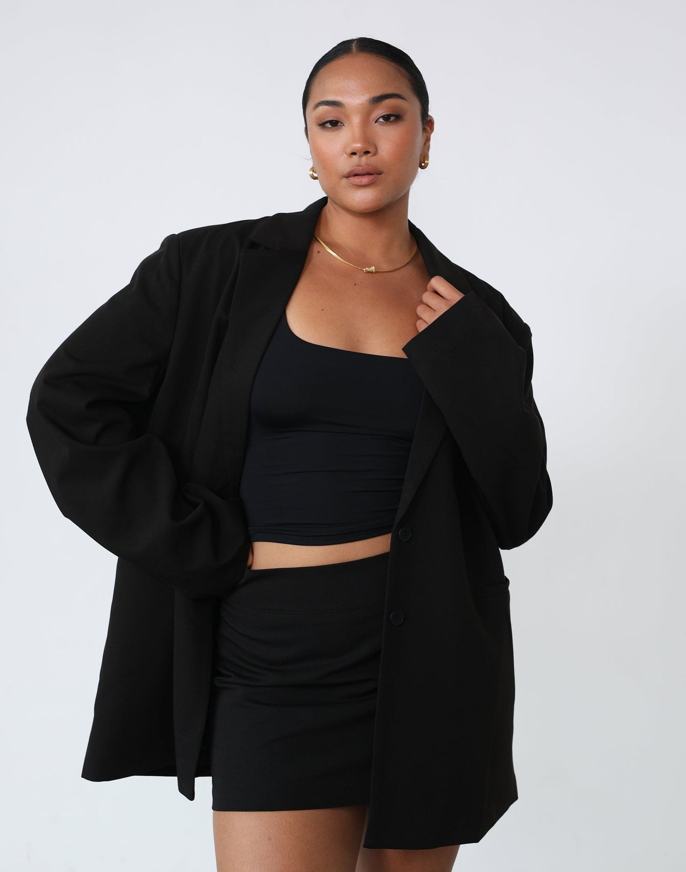 Ashwood Blazer (Black) - Black Blazer - Women's Outerwear - Charcoal Clothing