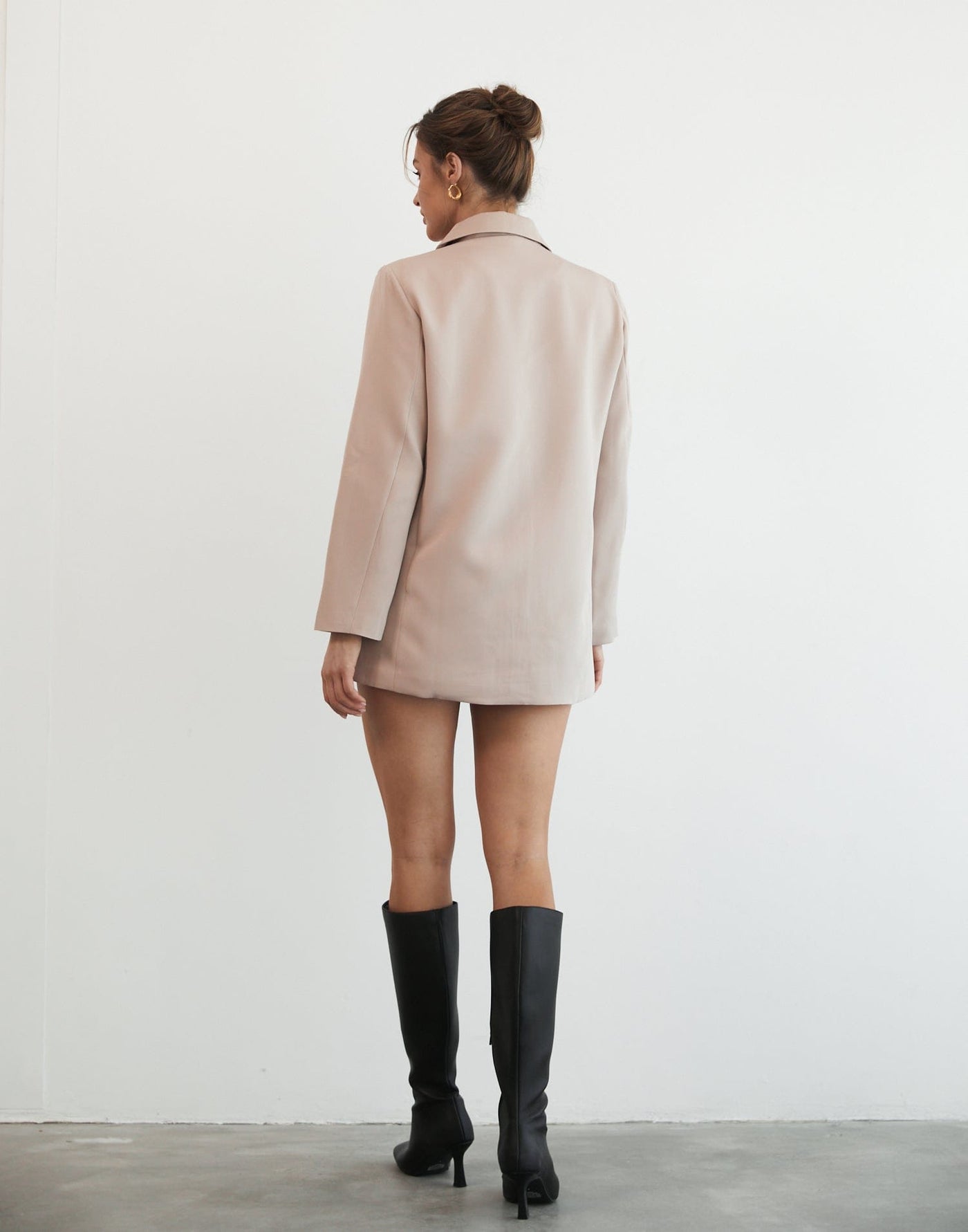 Dahlia Blazer (Beige) - Beige Blazer - Women's Outerwear - Charcoal Clothing