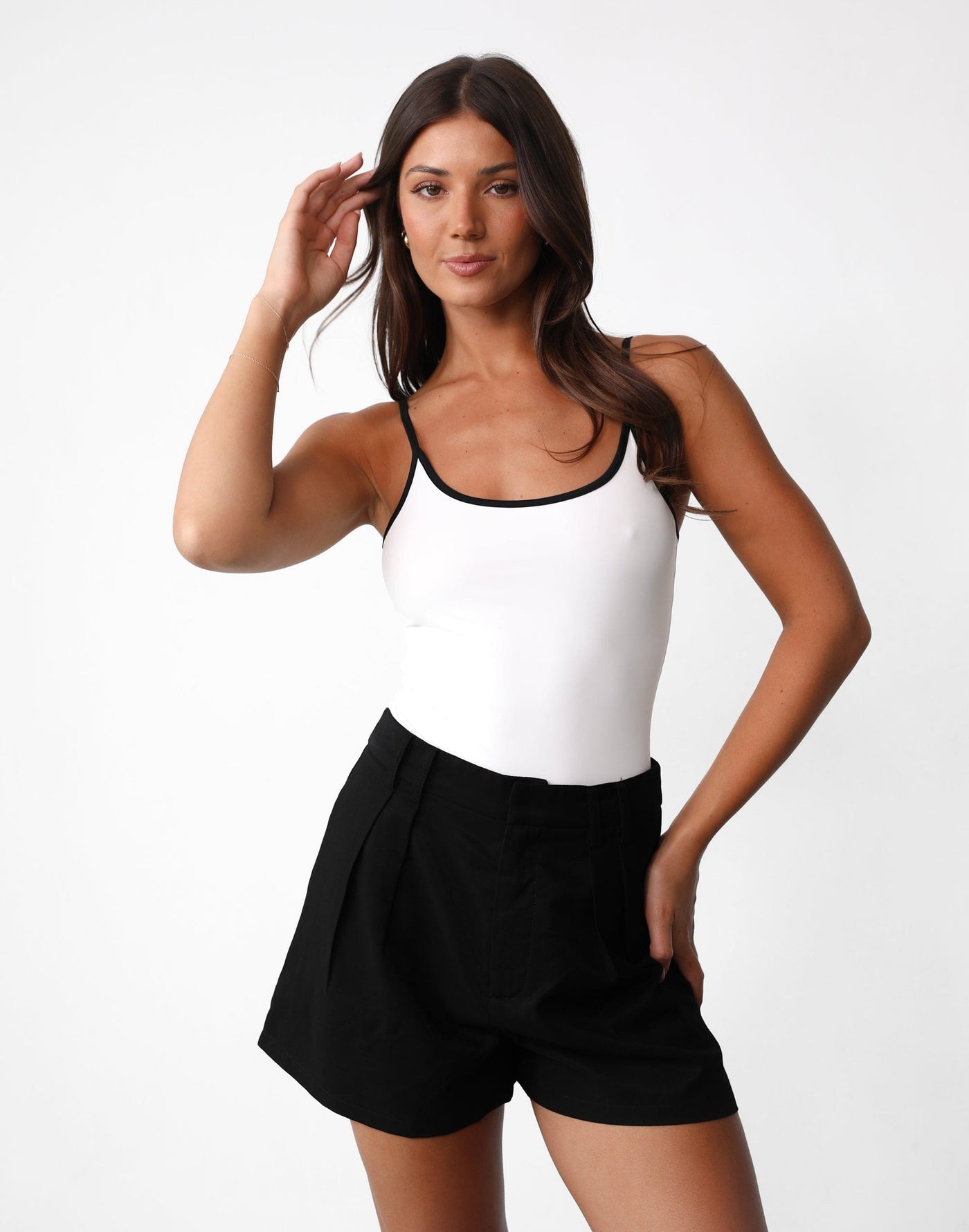 Novara Shorts (Black) - Black Tailored Shorts - Women's Shorts - Charcoal Clothing