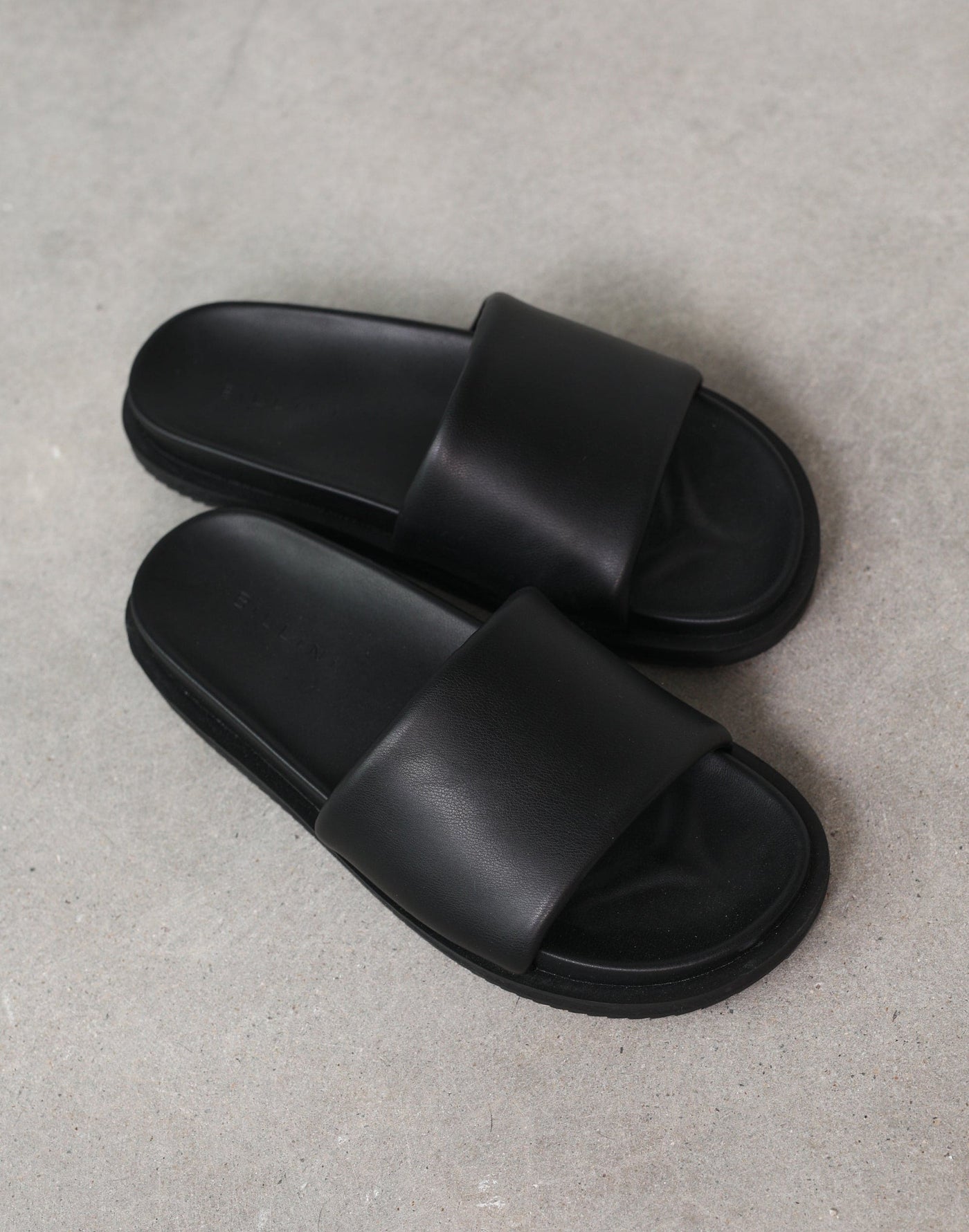 Tiago Slide (Black) - By Billini - Basic Thick Strap Slide - Women's Shoes - Charcoal Clothing