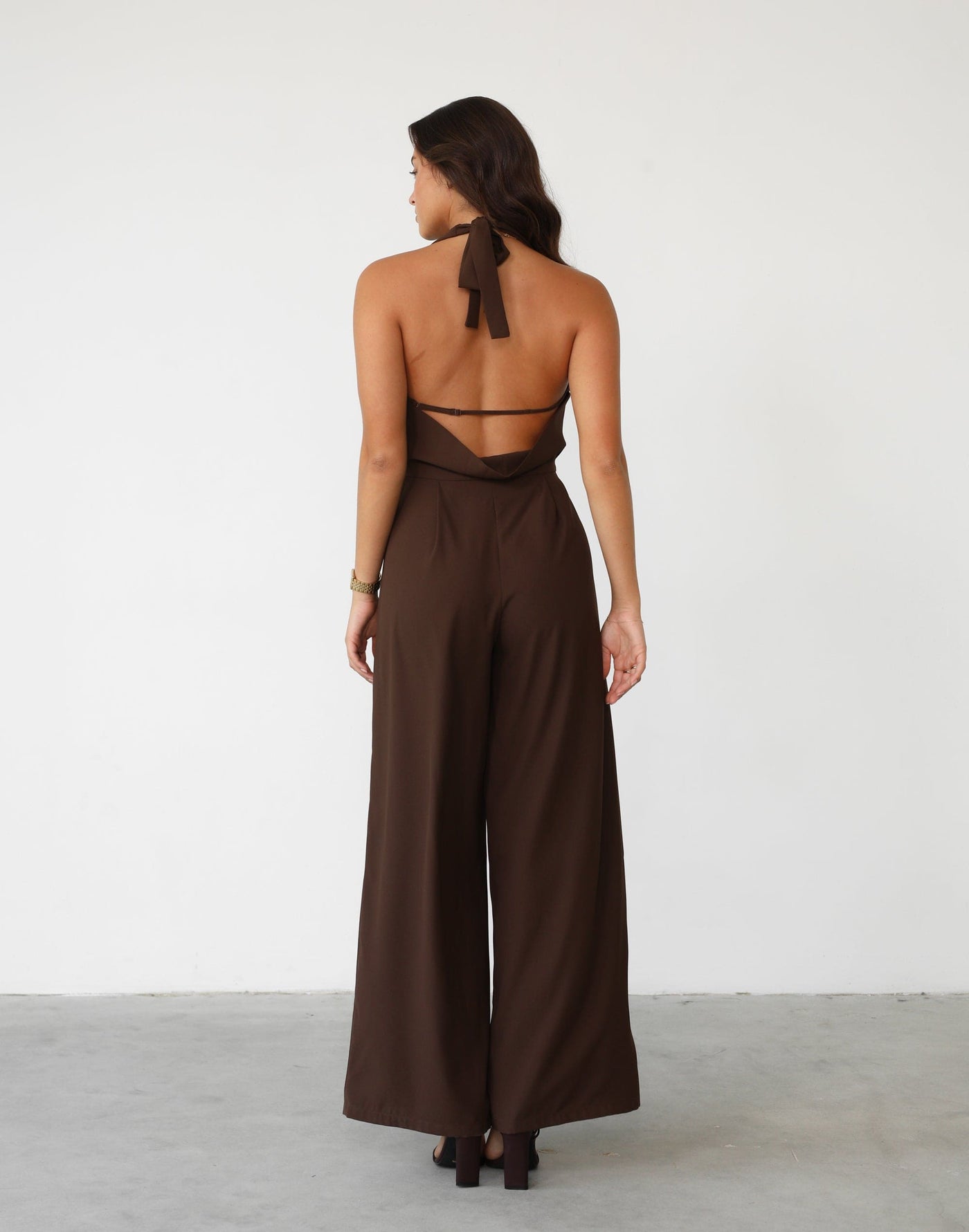 Kyeesha Jumpsuit (Cocoa) Charcoal Exclusive Cocoa Jumpsuit CHARCOAL
