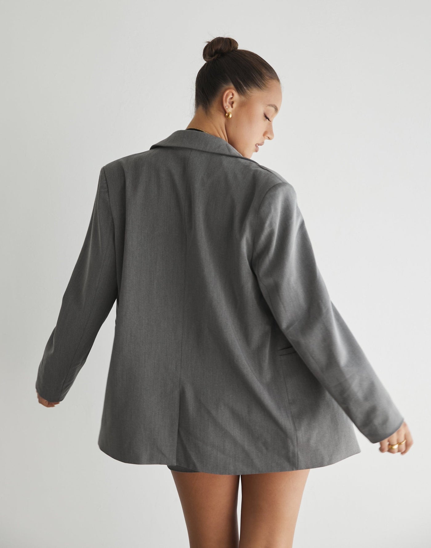 Ashwood Blazer (Grey) - Grey Blazer - Women's Outerwear - Charcoal Clothing