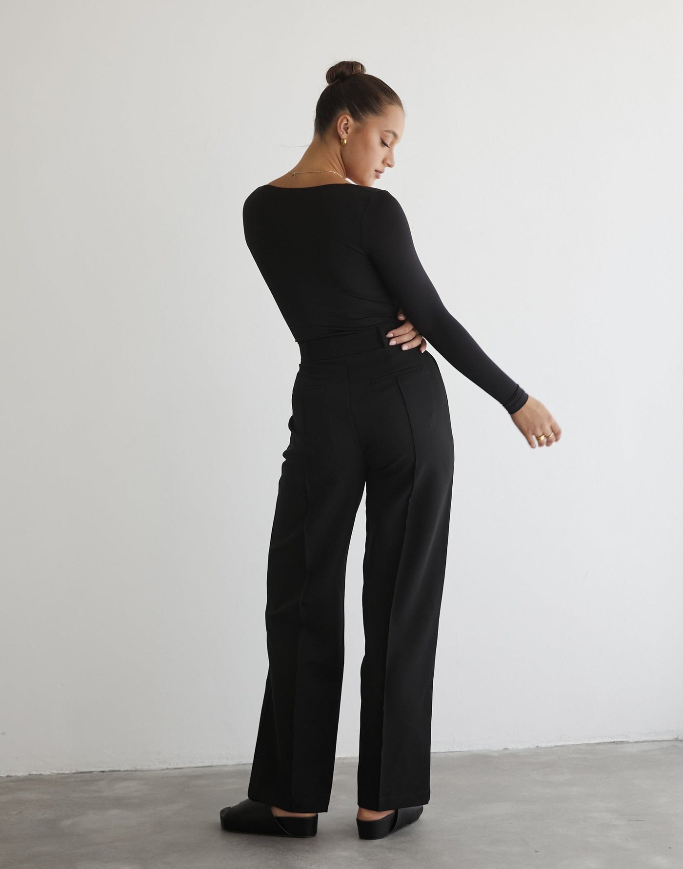 Colden Pants (Black) - Black High Waisted Pants - Women's Pants - Charcoal Clothing