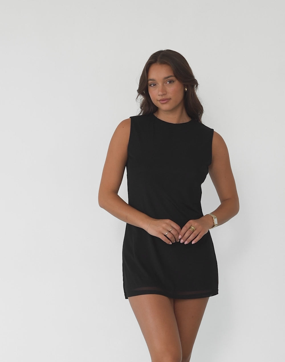 Deona Mini Dress (Black)