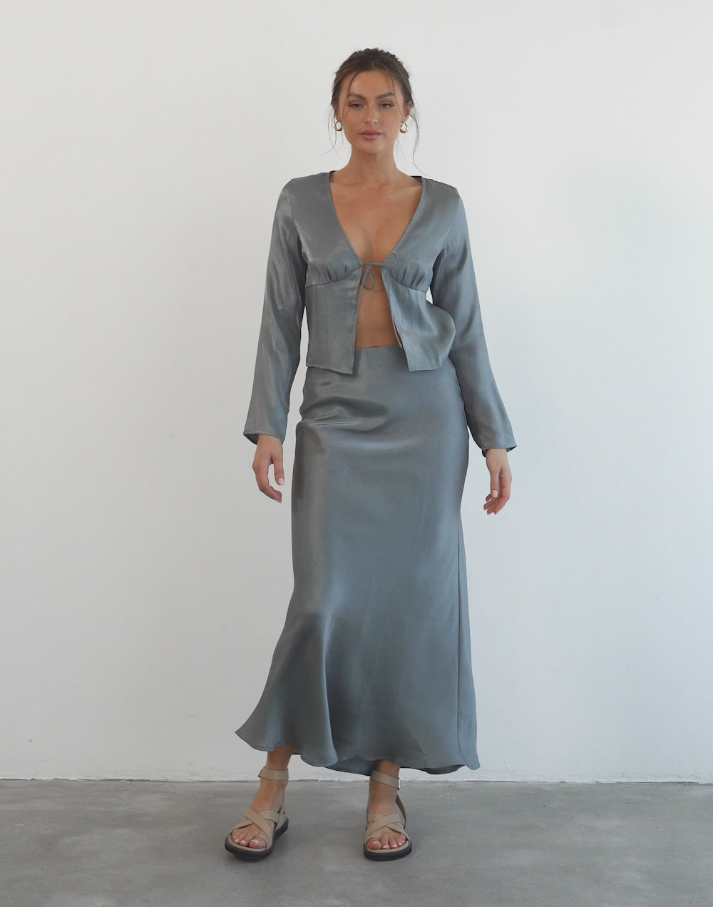 Hannelle Maxi Skirt (Grey)