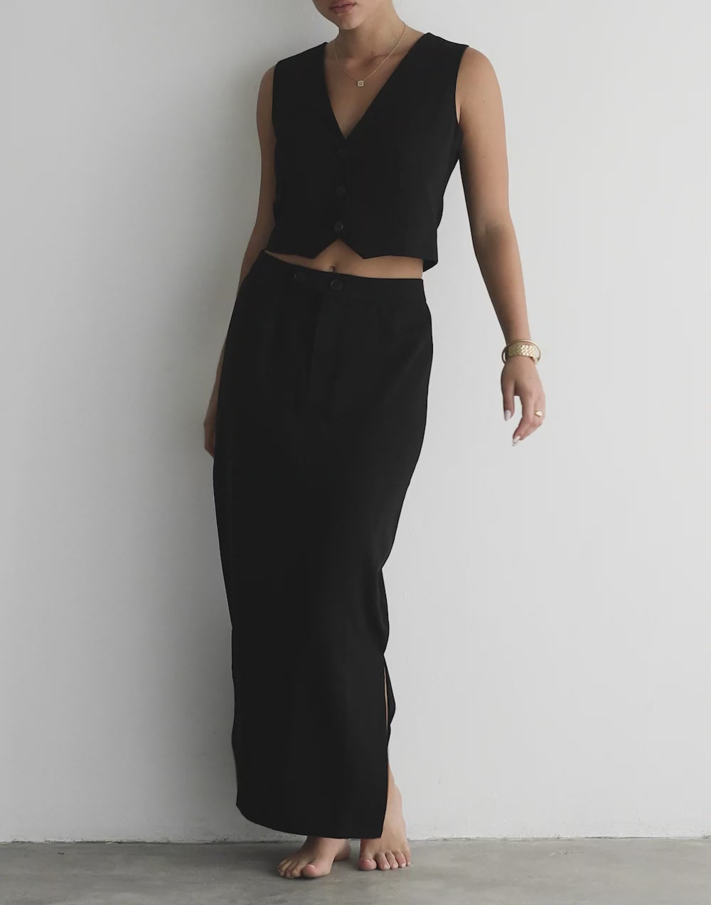 Astylar Maxi Skirt (Black)