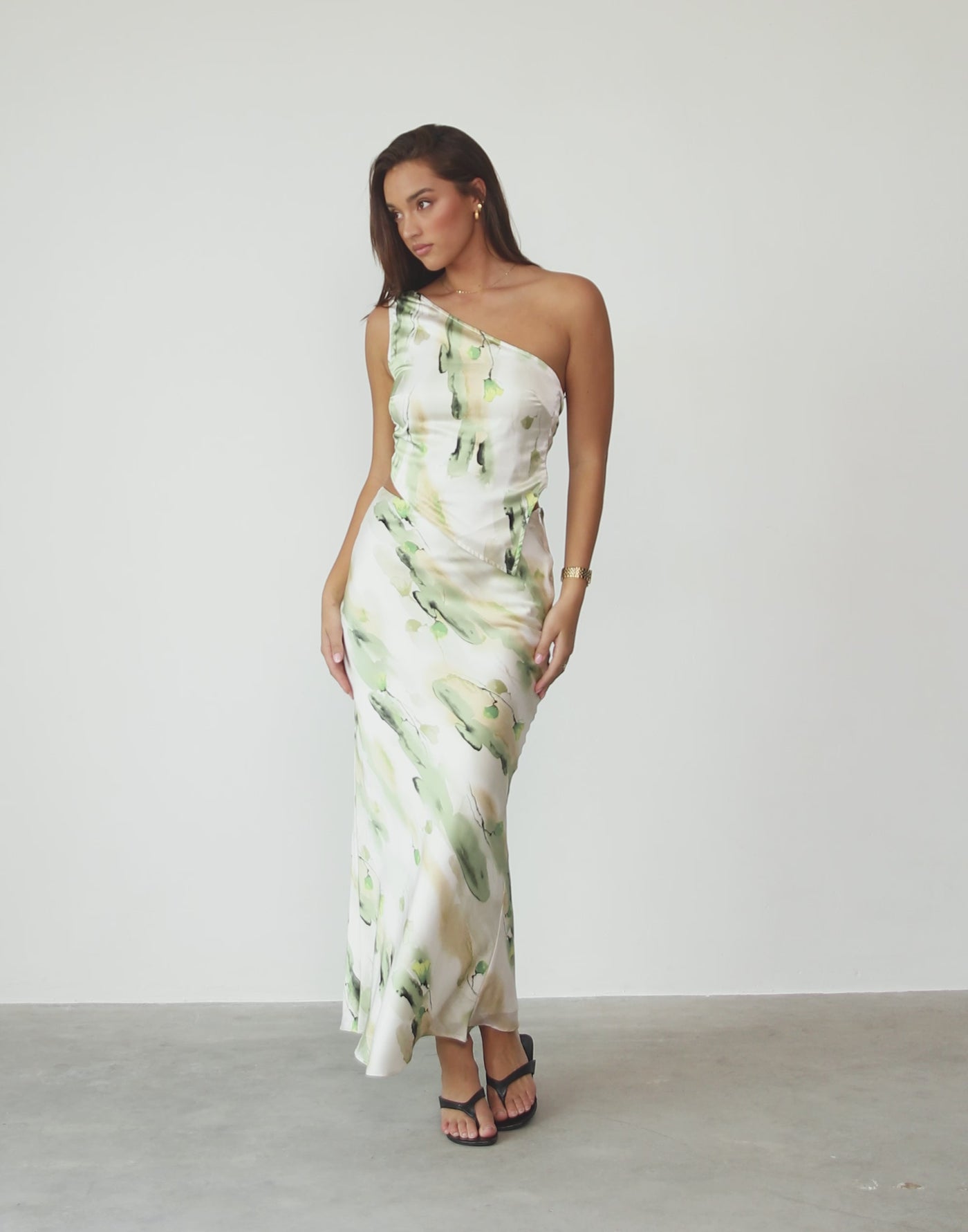 Adoette One Shoulder Top (Water Lily)