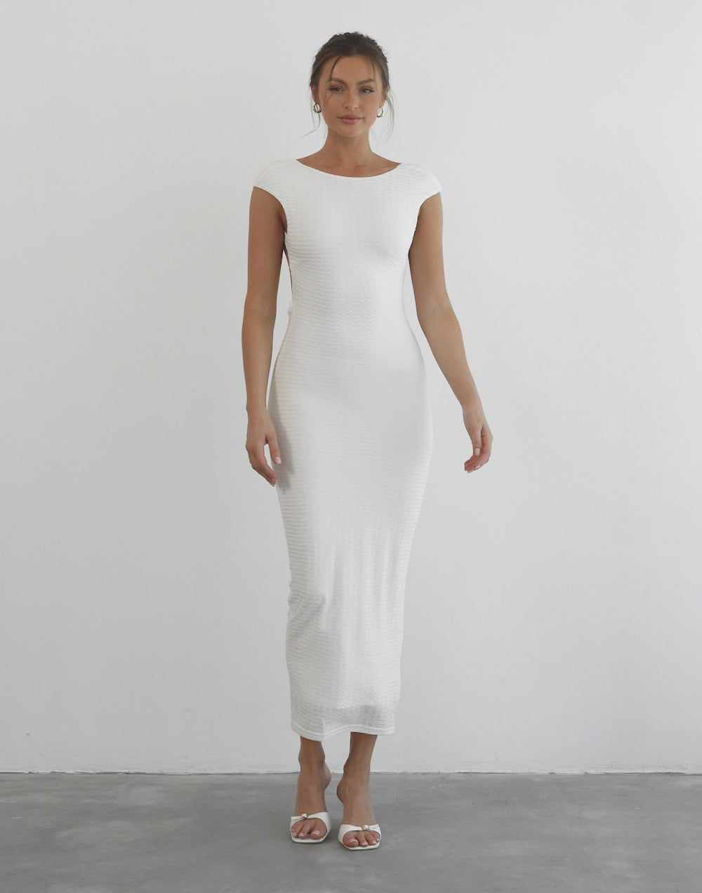 Skylah Maxi Dress (White)