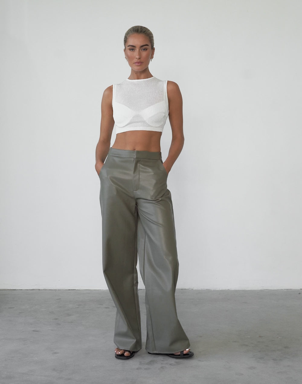 Kinetic Crop Top (White)