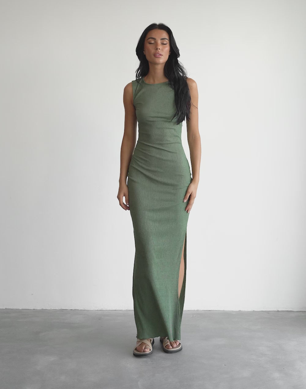 As It Was Maxi Dress (Olive)
