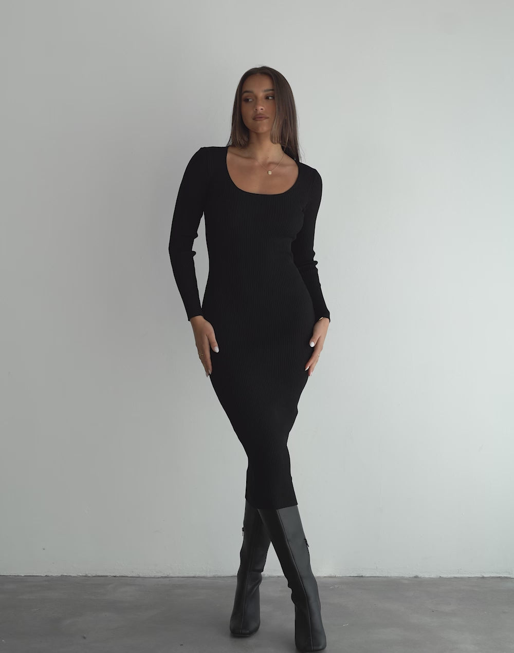 Pavel Maxi Dress (Black)