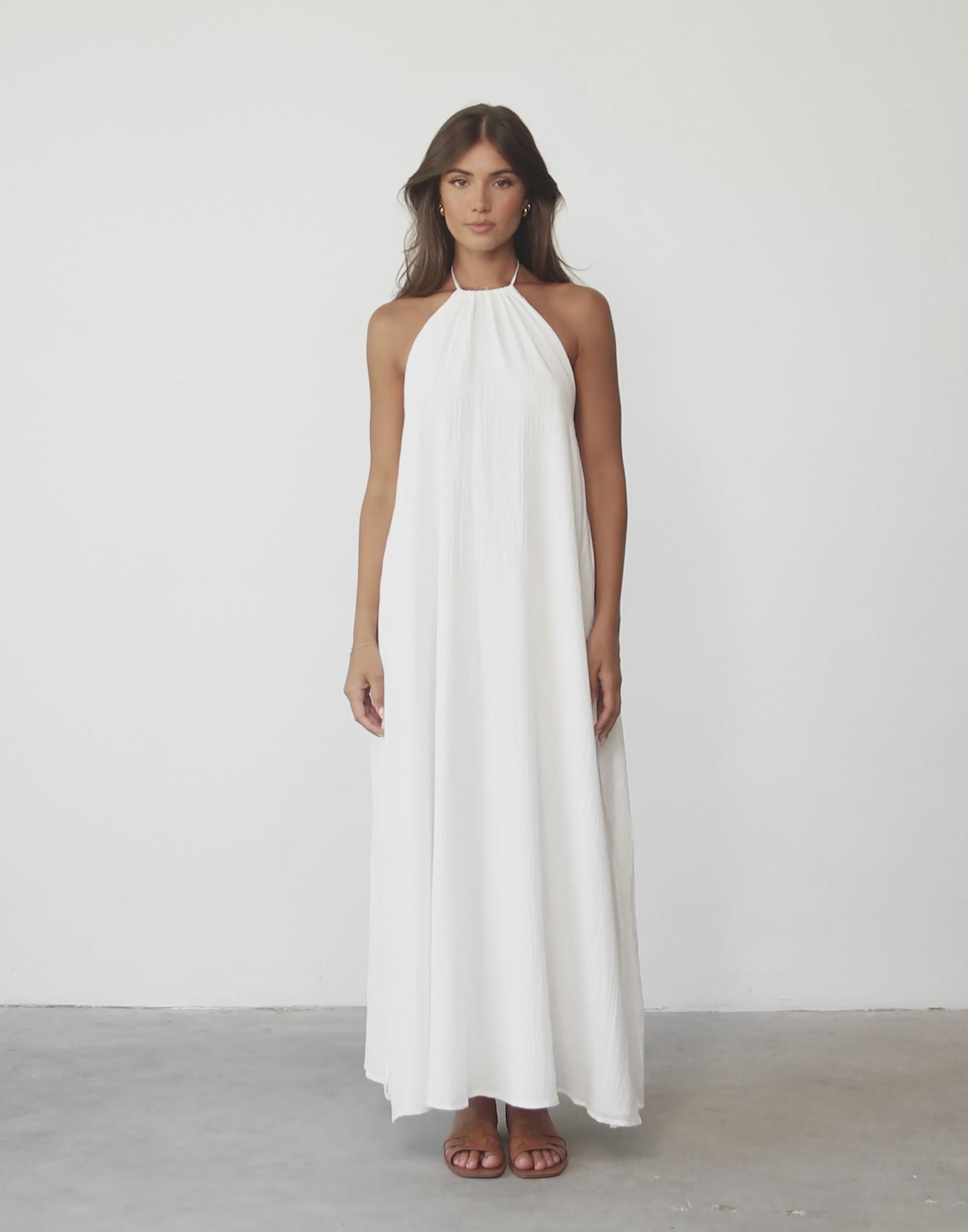 Golden Hour Maxi Dress (White)
