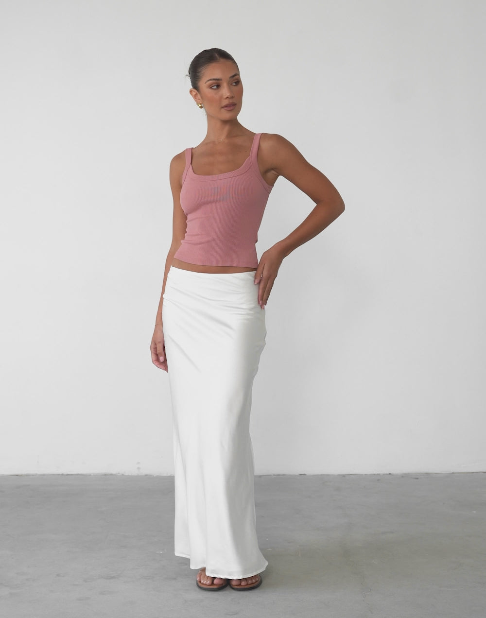 Ravena Maxi Skirt (White)