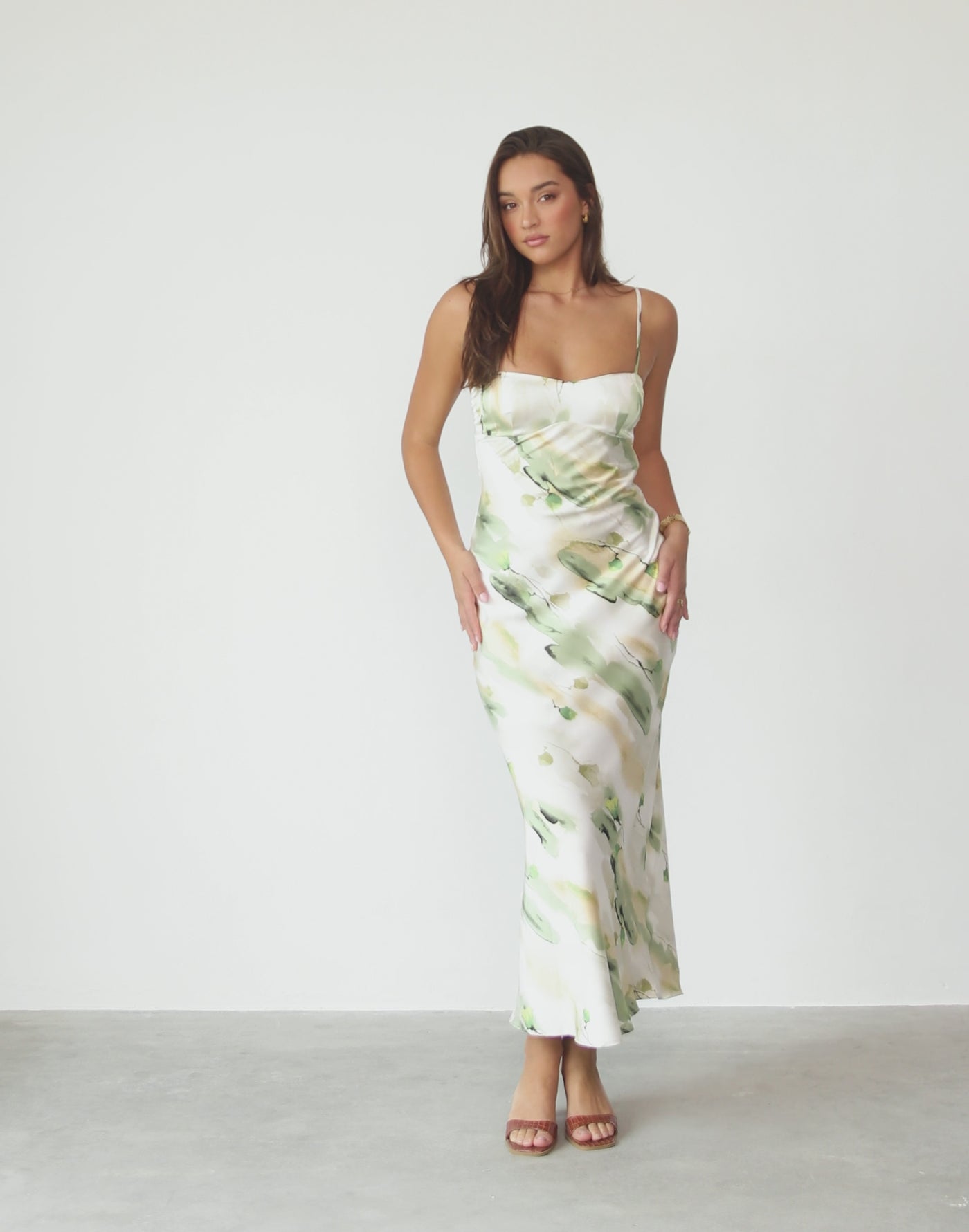 Adoette Maxi Dress (Water Lily)