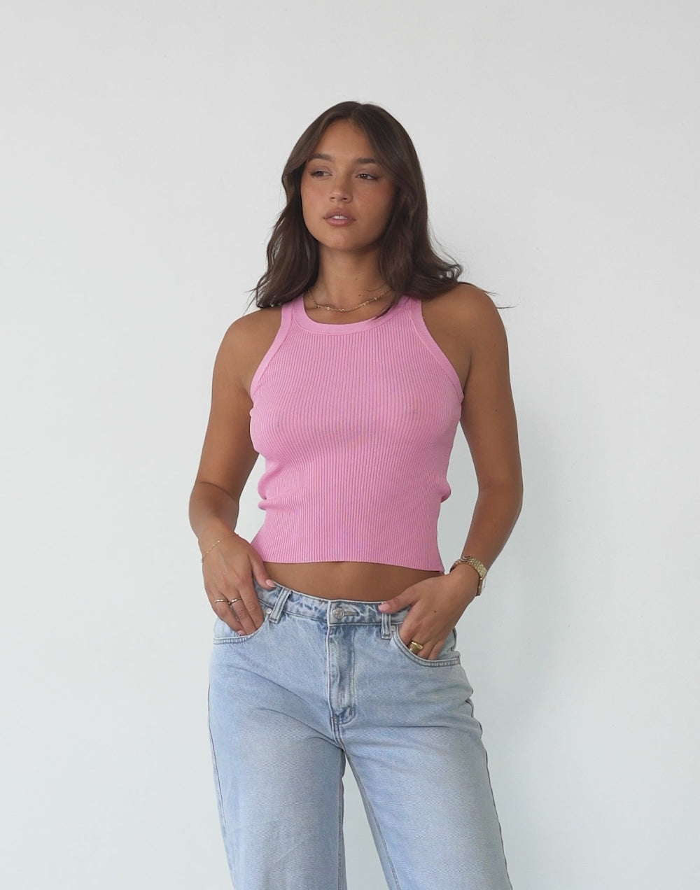 Cassidy Tank Top (Pink)