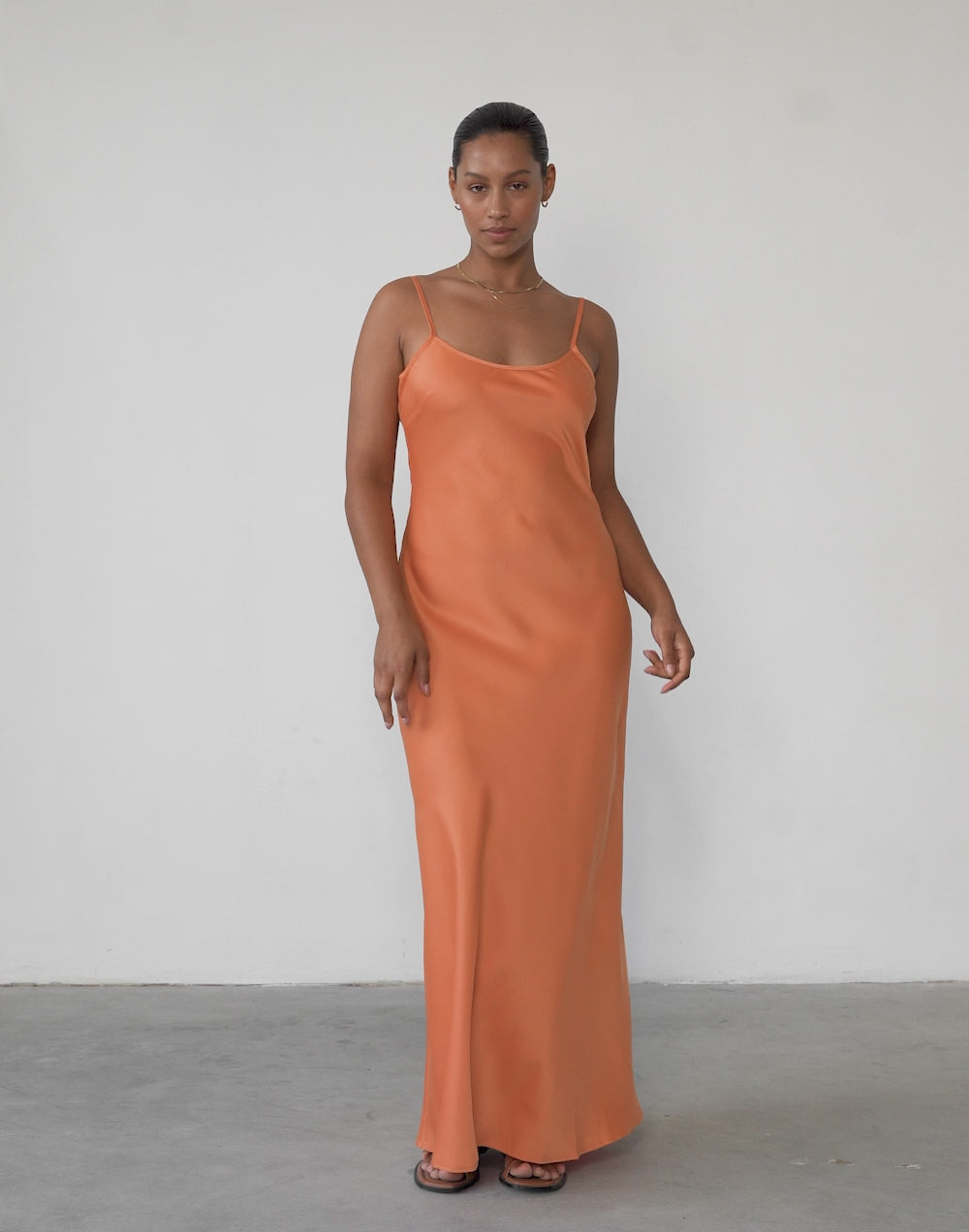 Martha Maxi Dress (Tangerine)