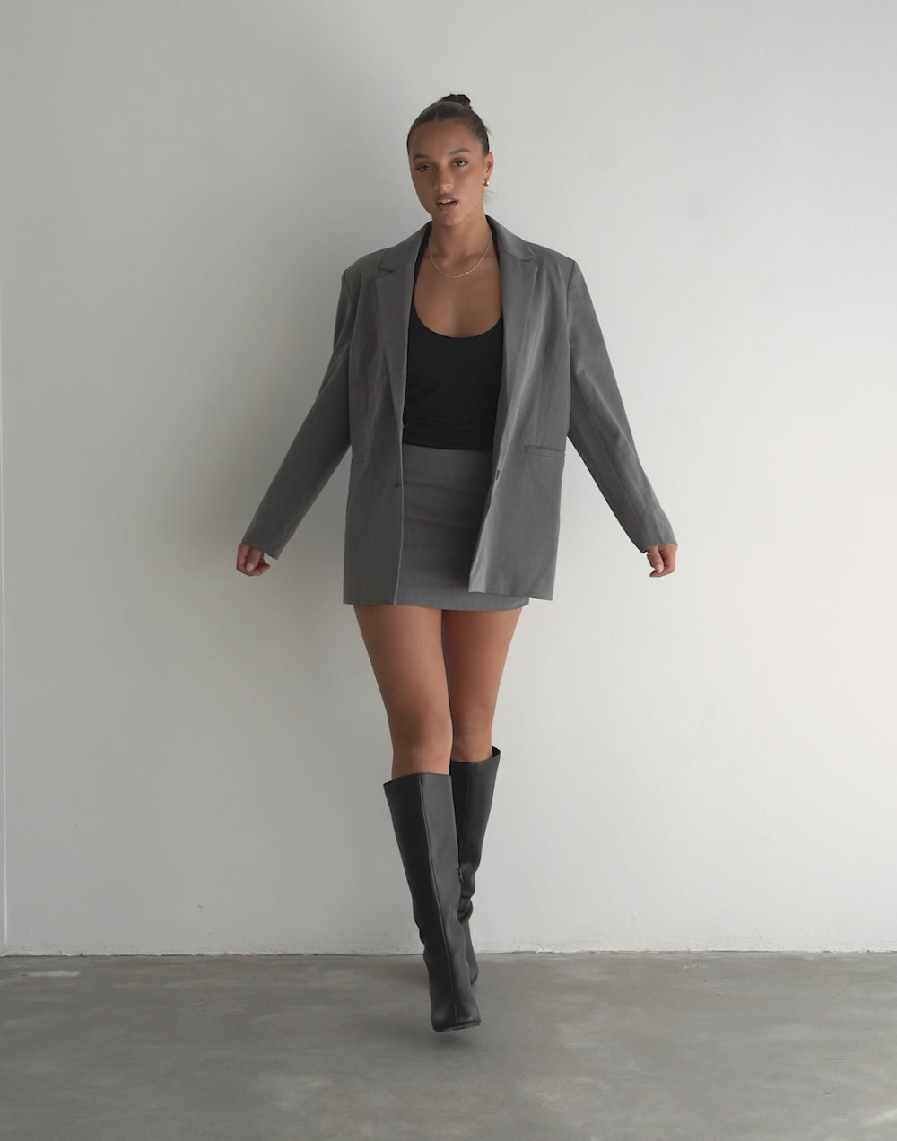 Ashwood Mini Skirt (Grey)