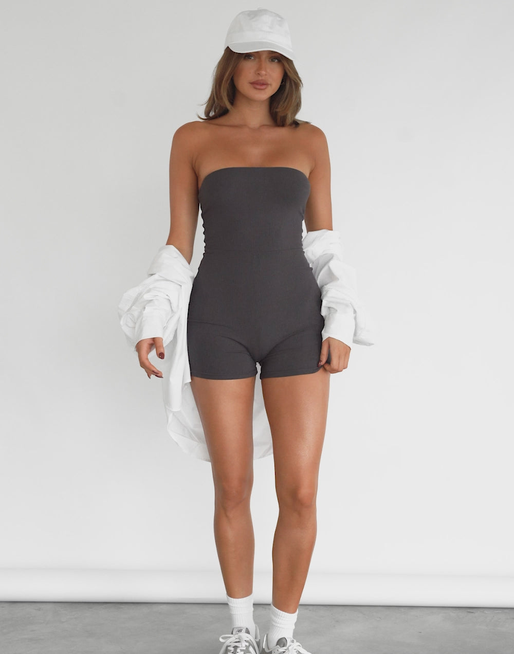 Formations Playsuit (Charcoal)