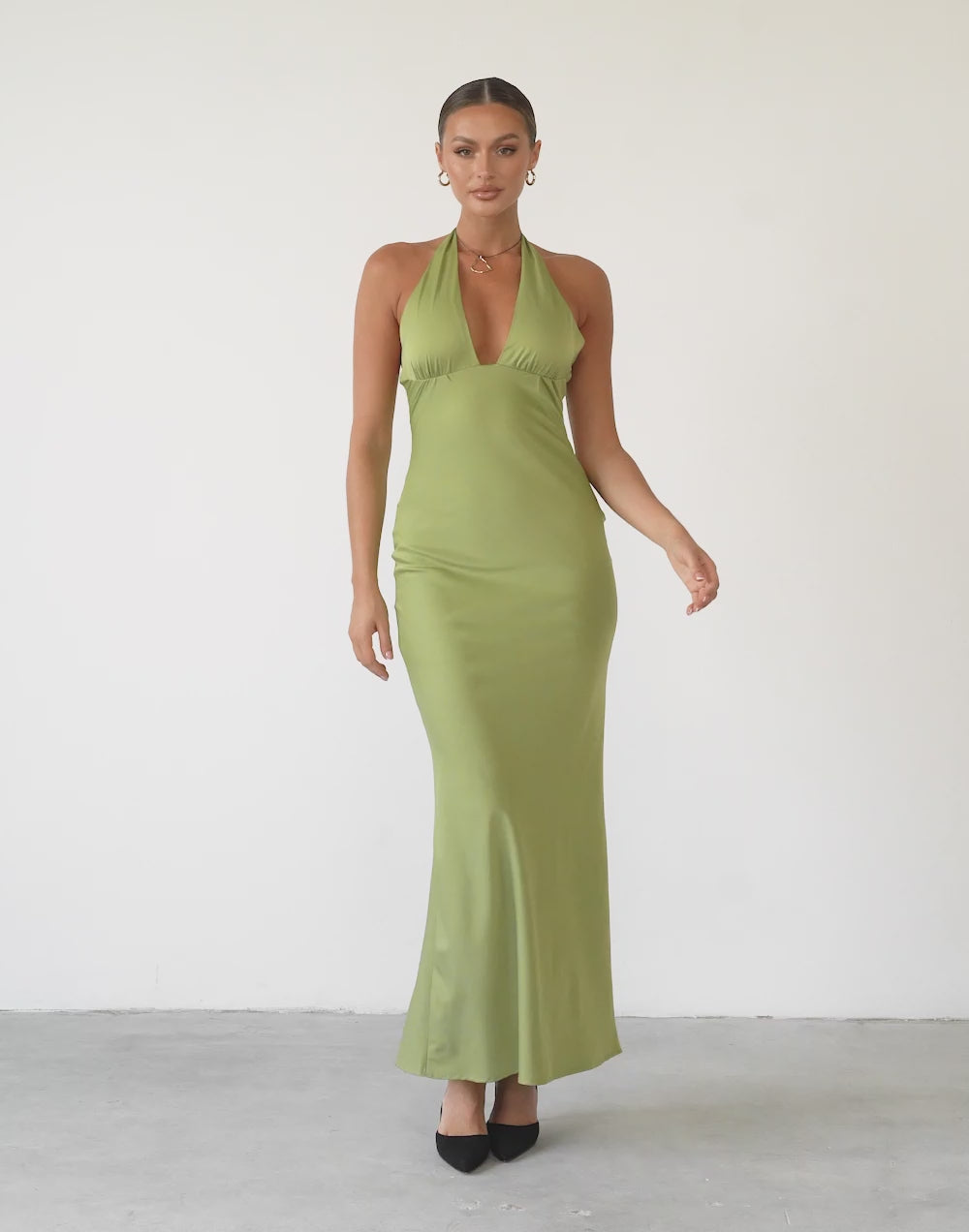 Brooklyn Maxi Dress (Green)