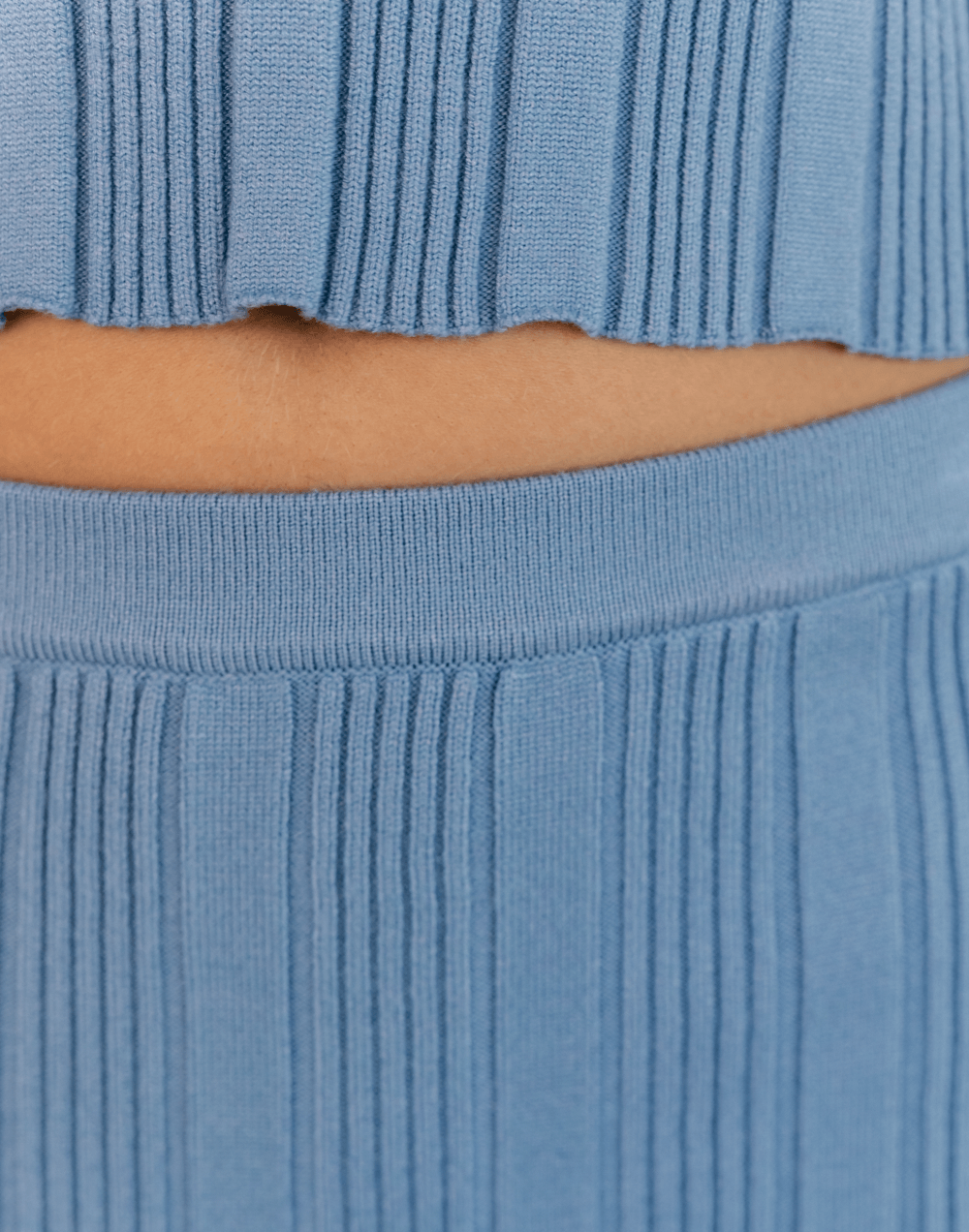 Montel Knit Maxi Skirt (Blue) - Knitted Maxi Skirt - Women's Skirt - Charcoal Clothing