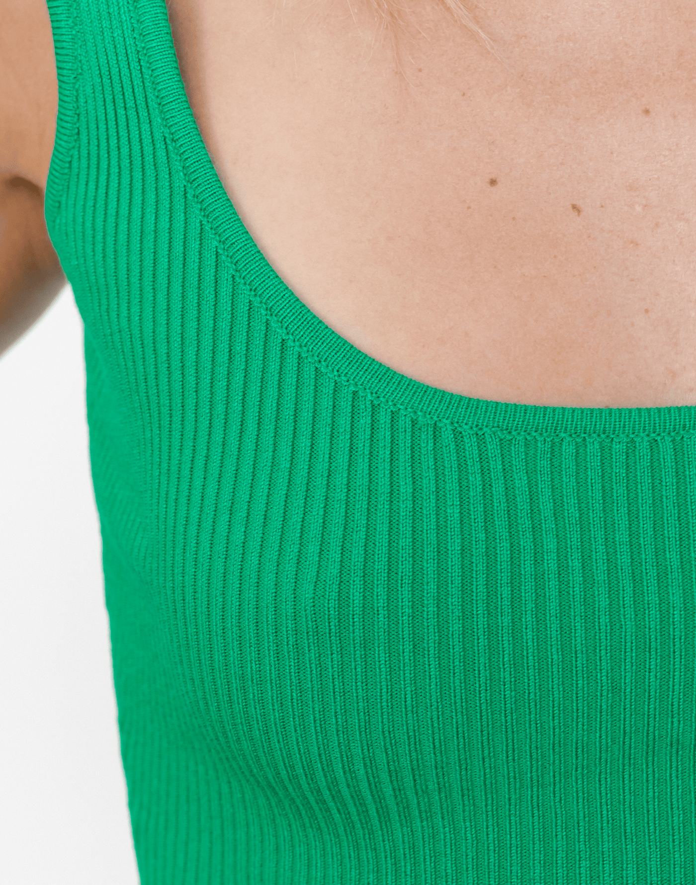 That Girl Crop Top (Green)- Knit Crop Top - Women's Top - Charcoal Clothing