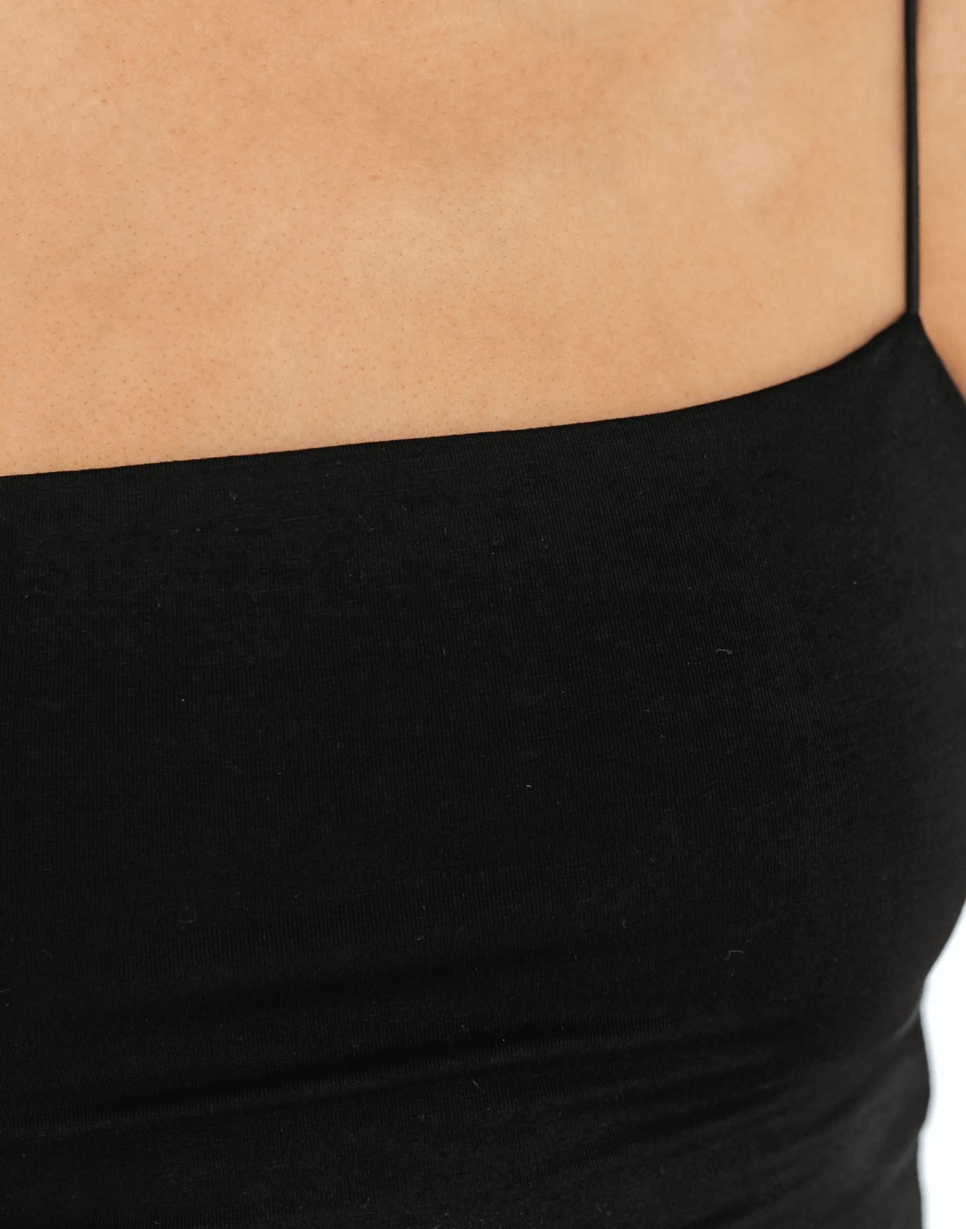 Tammy Crop Top (Black) - Basic Black Crop Top - Women's Top - Charcoal Clothing