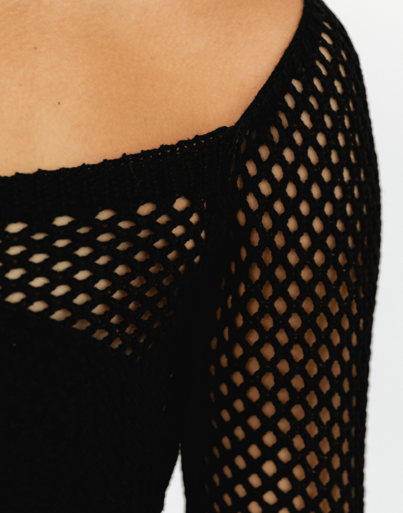 Cyprus Long Sleeve Top (Black) - Long Sleeved Crop Top - Women's Top - Charcoal Clothing
