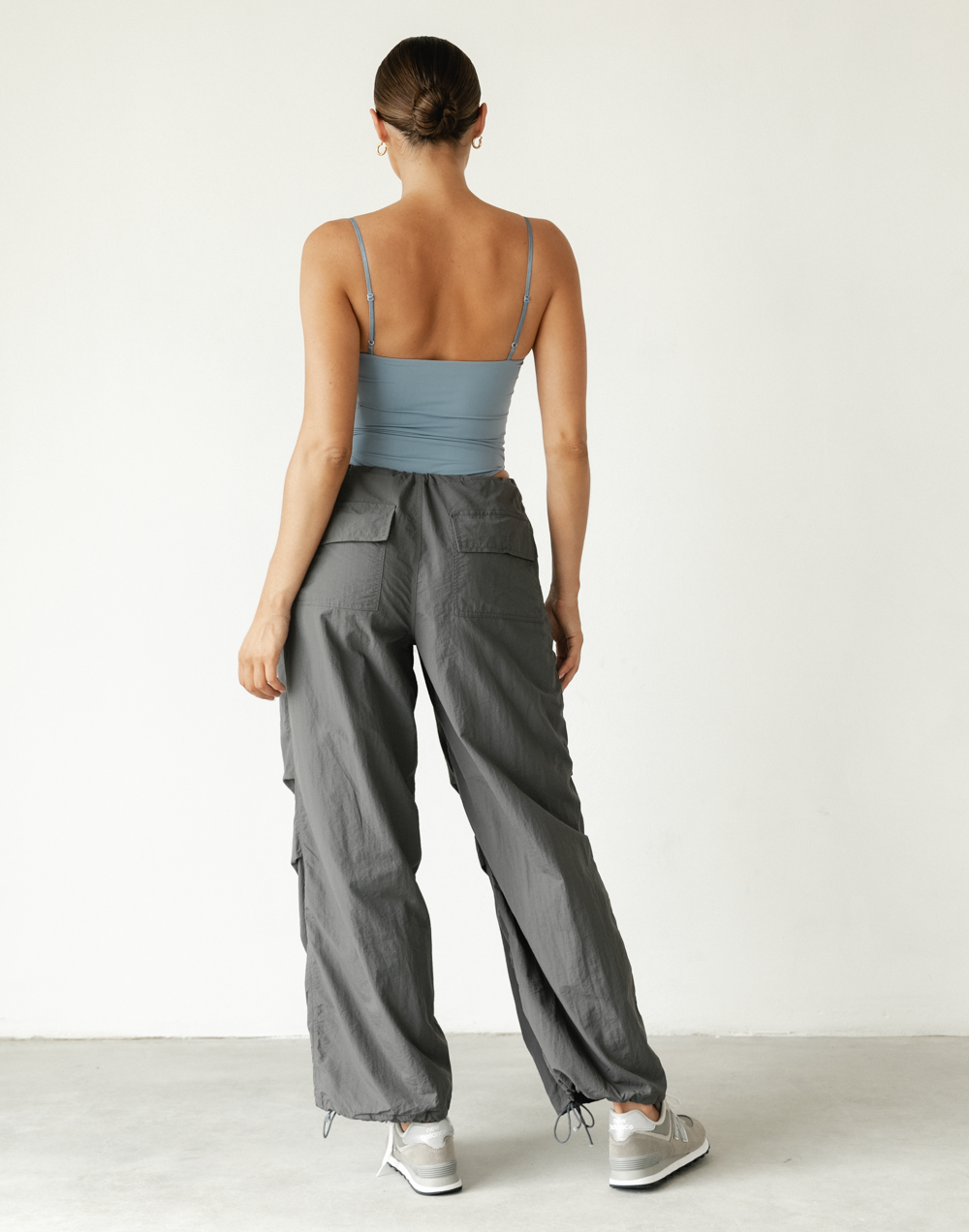 Brunie Parachute Pants (Grey) - Parachute Pants - Women's Pants - Charcoal Clothing