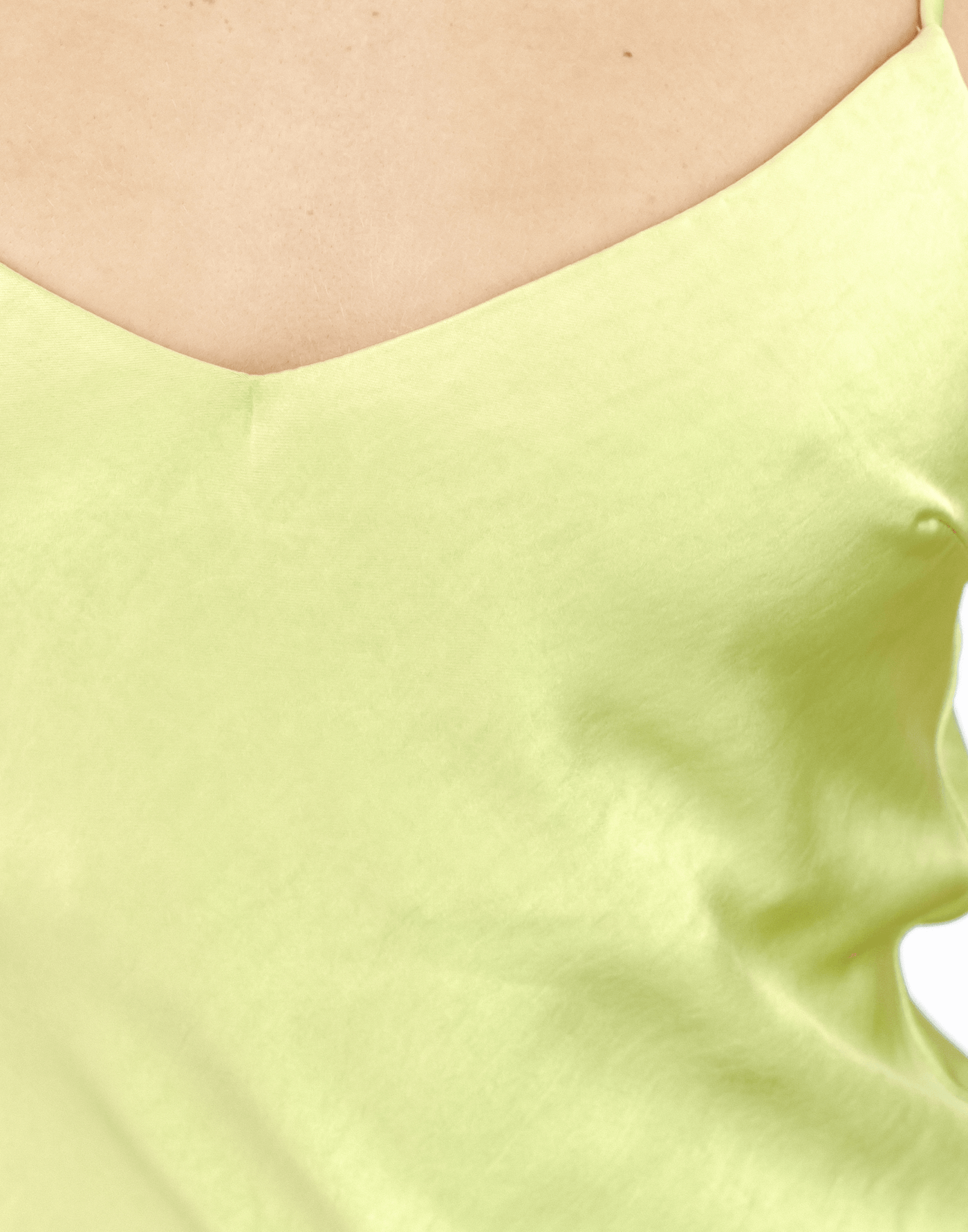 Ceclia Mini Dress (Lime Green) - Silky Mini Dress - Women's Dress - Charcoal Clothing