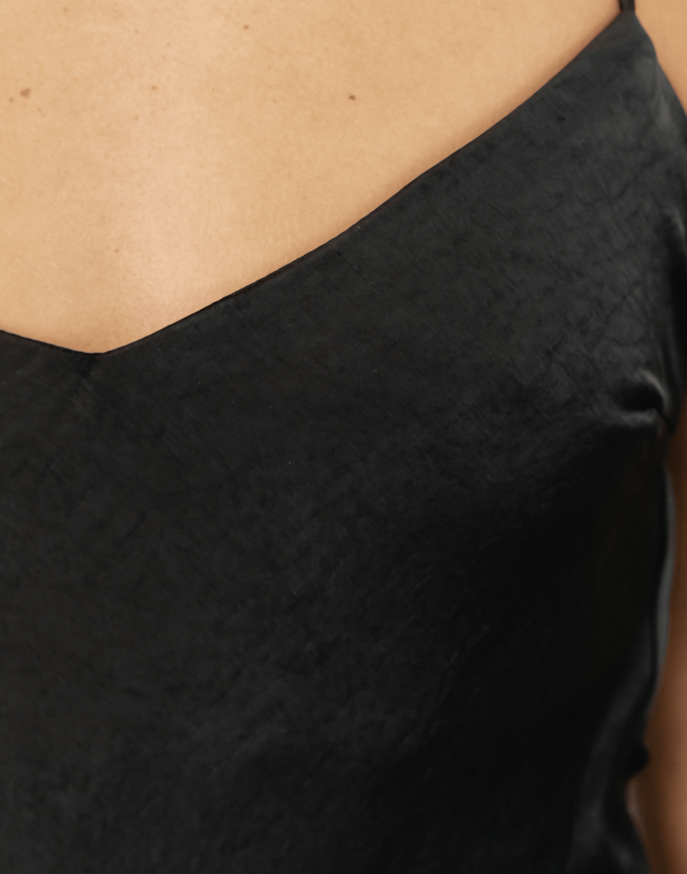Ceclia Mini Dress (Black) - Silky Mini Dress - Women's Dress - Charcoal Clothing