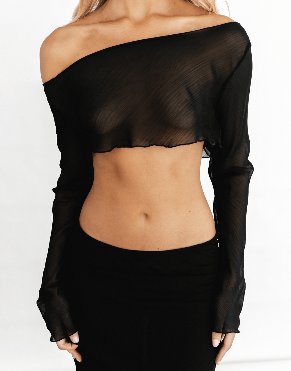 Devon Long Sleeve Top (Licorice) - By Lioness - Women's Top - Charcoal Clothing