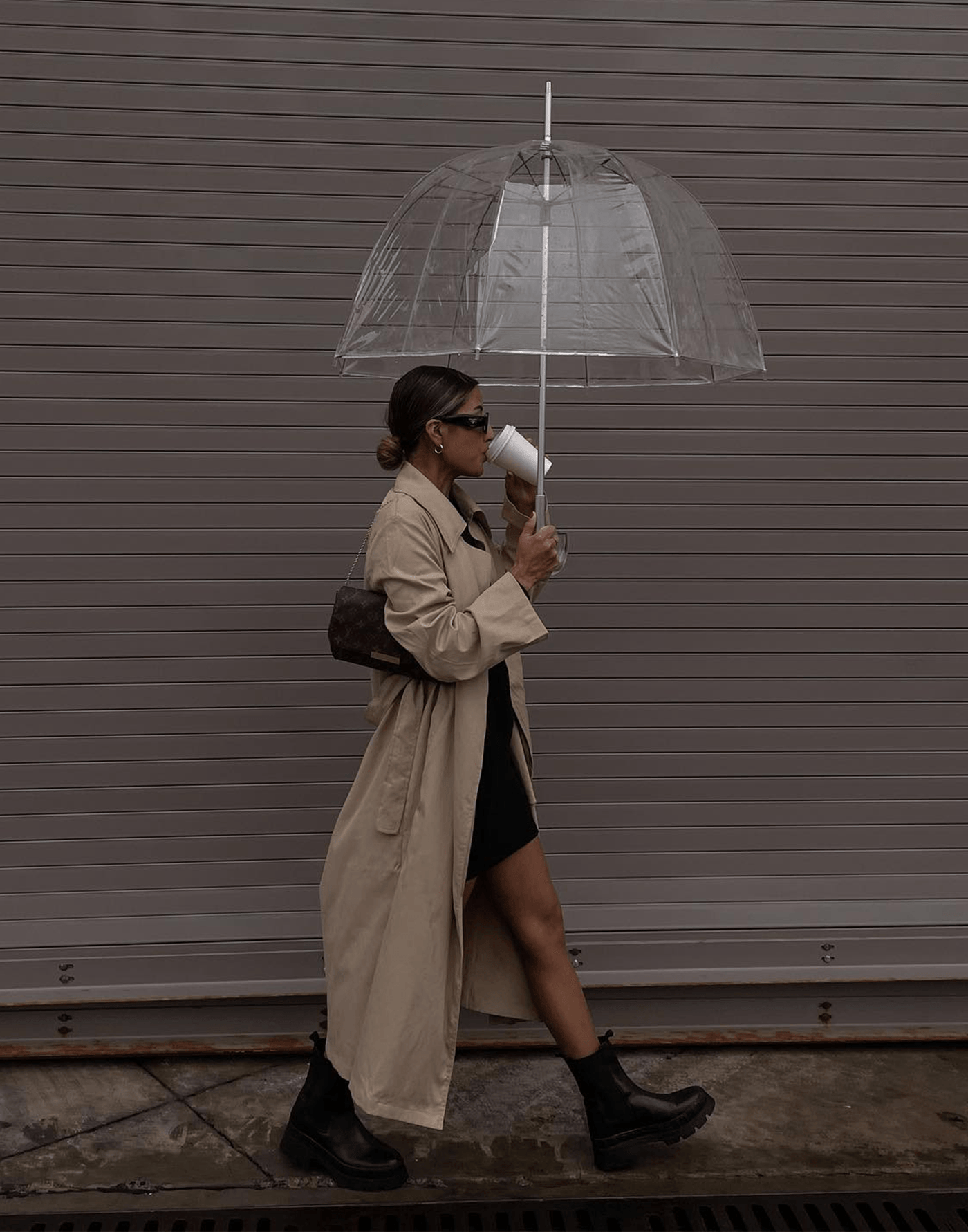 Portrait Trench Coat (Beige) - Long Tie-Up Jacket - Women's Outerwear - Charcoal Clothing